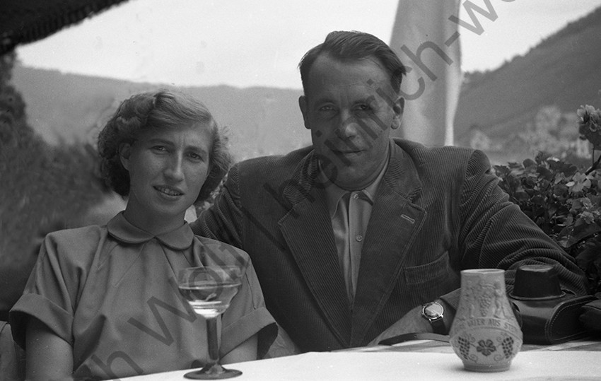 Elisabeth und Heinrich Wolf, 1953, Heinrich Wolf Frühling an der Mosel